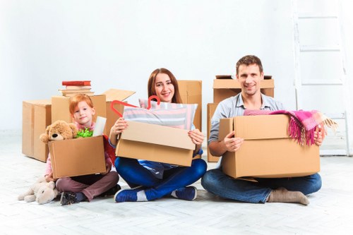 Clean and secure Woodlands self storage facility interior